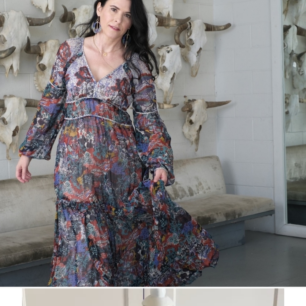 ANTHROPOLOGIE Maeve Annabella Boho Maxi Dress